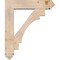 Ekena Millwork Merced Arts and Crafts Smooth Bracket w/ Offset Brace, Douglas Fir, 7 1/2"W x 32"D x 38"H BKT0806X32X38MRC03SDF - alternate 4